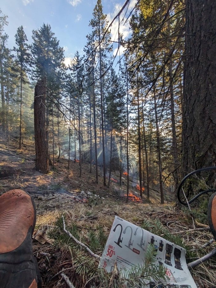 Taking a break while slashing and burning